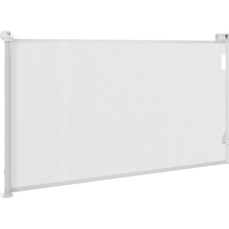 PawHut Cancelletto per Cani Estensibile 0-144cm con Blocco Automatico Bianco
