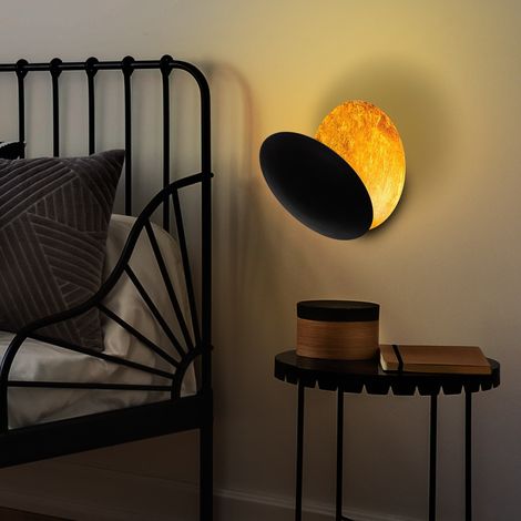 Applique murale LED en métal design moderne Yosma - Noir (1/5)