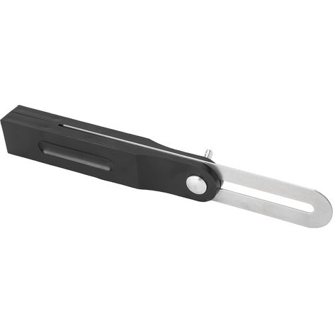 Équerre fausse équerre 20 cm bois ajustable 360° rapporteur mobile outil de traçage menuiserie construction (1/5)