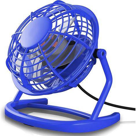 1 Ventilateur USB, Plastique Métal, Interrupteur Marche Arrêt, Rotation Verticale, Bureau Ordinateur Portable (1/5)