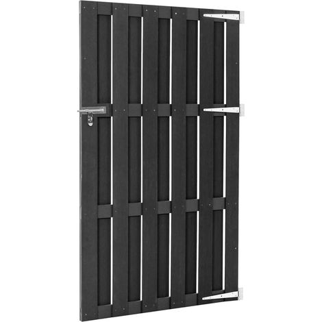 Maison Exclusive - Gartentor WPC 100x180 cm Grau