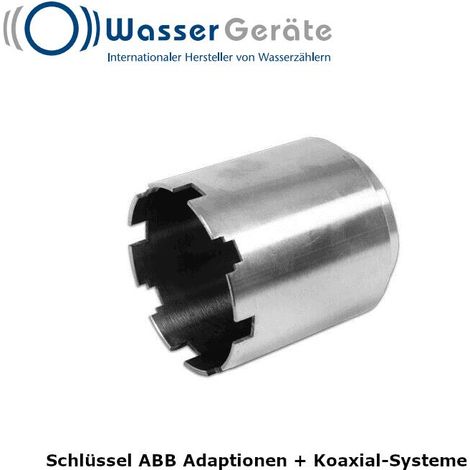 Adapter SW30 für Stecknuss zu Wasserzähler-Schlüssel, Montage und Austausch von Wasserzählern, 33001 (1/2)