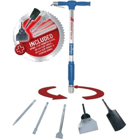 Vanga pneumatica Aero2Spade 5 in 1 - SCHEPPACH - con accessori - 5909601900 (1/10)