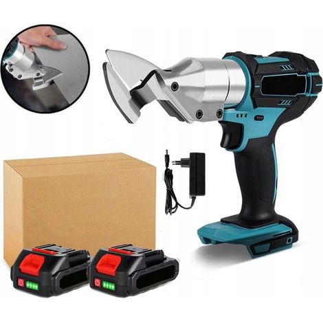 Elektrische Blechschere für Makita, Akku-Schere + 2 Akkus