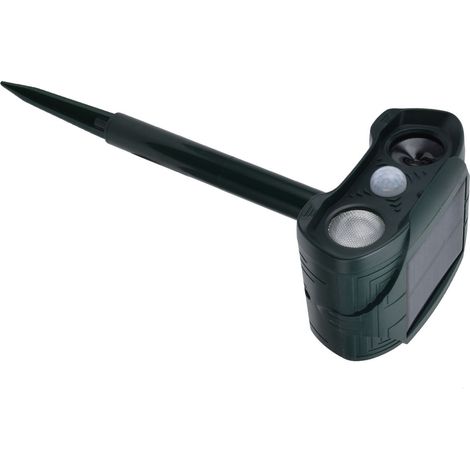 Répulsif ultrasonique pour animaux, chats, chiens et souris, à énergie solaire, pour jardin, garage et terrasse (5 V). (1/5)