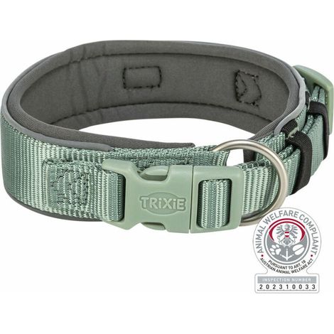 Collare per Cani Trixie Premium Verde Grafite S/M 33-42 cm (1/5)