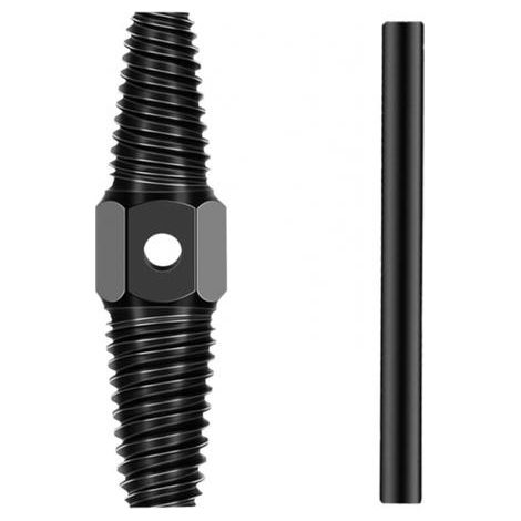 Estrattore per bulloni rotti/viti danneggiate/strumento per la rimozione di viti a doppia estremità di colore nero (1/4)