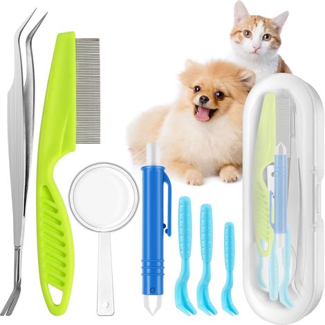 Accessoires pour enlever les tiques pour chiens et chats, accessoires pour enlever les tiques, enlever les tiques, enlever les tiques pour chiens, chats et humains, enlever les tiques facilement (1/2)