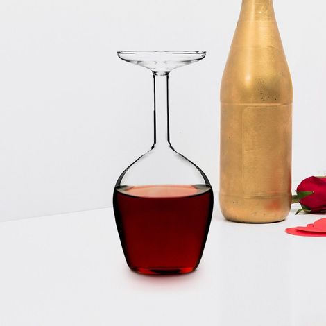 Upside Down Wineglass