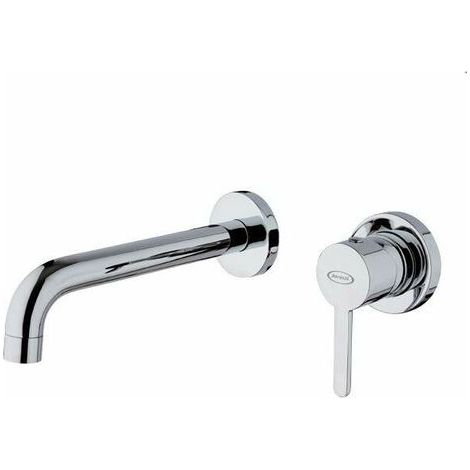 Miscelatore lavabo incasso Sunset canna cm. 19 senza scarico in (1/4)