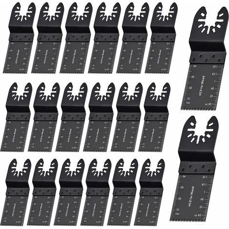 – Lame d'outil multifonction 35 mm – Lot de 20 pièces pour métal et bois – Coupe précise pour DeWalt, Bosch, Dremel, Makita (1/5)