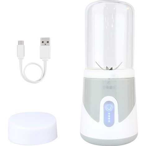 Extracteur de jus de fruits électrique portable USB, mixeur portatif, gobelet à jus (1/5)