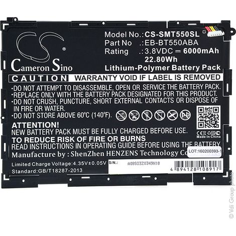 NX - Batterie tablette 3.8V 6000mAh - EB-BT550ABAEB-BT550ABE (1/3)