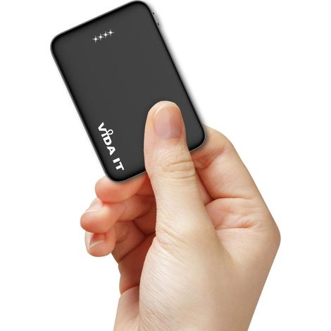 Mini Batterie Externe pour Gilet Veste Écharpe Vêtements Chauffant 5V 2A USB 5000mAh Power Bank Petite Chargeur Portable pour iPhone Samsung Honor Oppo Huawei Android Mobile Voyage Noir (1/5)