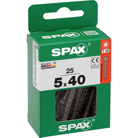 Spax Universalschrauben 5 x 40 mm T20 Vollgewinde - 25 Stk.
