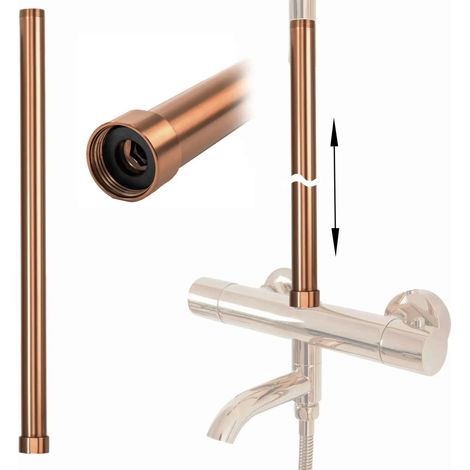 EXTENSION FOR A BATHTUB AND SHOWER SET REA  BRUSH COPPER