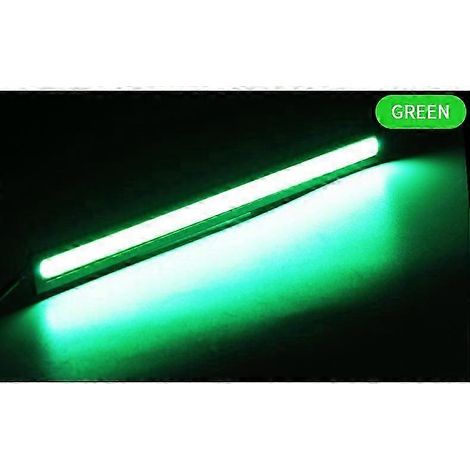 (Feux verts) 2 barres lumineuses LED de 17 cm pour voiture, phares, feux arrière et feux de jour automatiques (DRL) de 12 V, couleur blanche. (1/5)