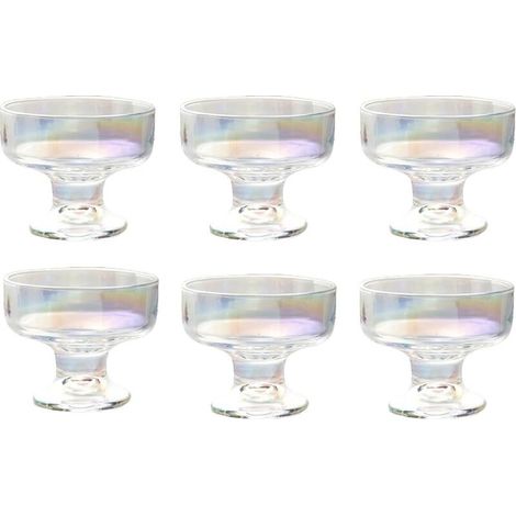 Coupes à glace, bols à dessert, 10 oz. Pour boissons, desserts, noix, fruits, puddings, etc. - 6 pièces, colorées. (1/5)