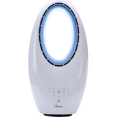 Ventilador ciclónico sin aspas Ardes AR5BL1B con lámpara LED blanca