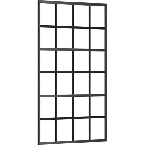 Maison Exclusive - Schiebetür ESG-Glas und Aluminium 102x205 cm S