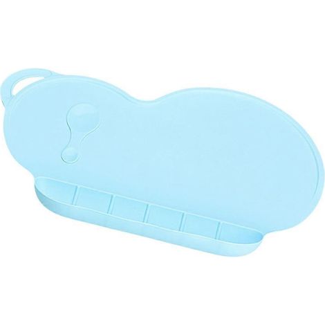 Napperon en silicone pour bébé, bleu ciel, pour protéger la table. (1/5)