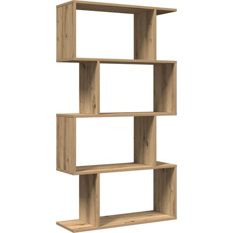 Maison Exclusive - Raumteiler-Bücherregal 4 Böden Artisan-Eiche 7