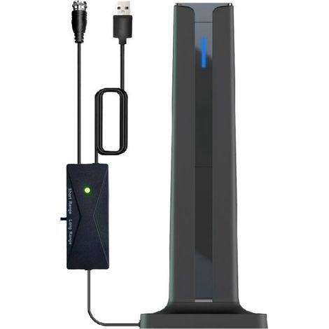 Antenne TV numérique HD améliorée 6000 miles, antenne intérieure HDTV 1080p 4K longue portée (1/5)
