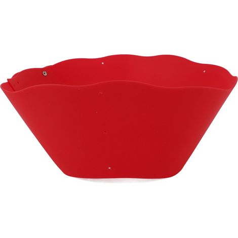 Pare-éclaboussures en silicone, anti-éclaboussures, support mural réglable pour poêle de cuisson, rouge (1/5)