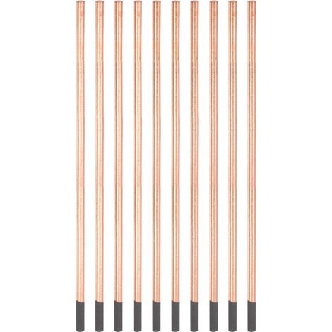 10pcs Copper Enrobé Gougeage Carbone 6x355mm Carbone Gougeage Cannes Électrodes pour Découpage et Gougeage Métals