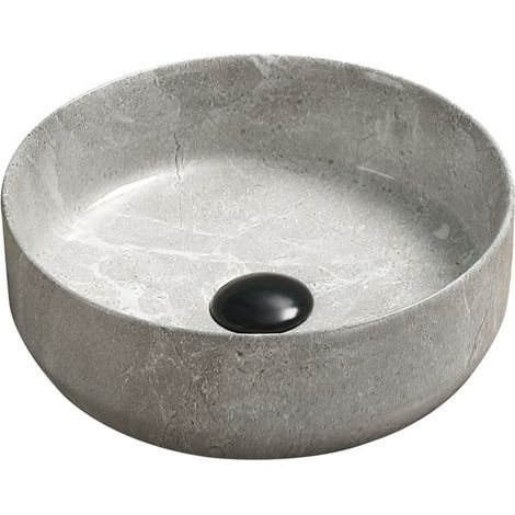 Mexen Felicia lavabo sobre encimera 39 x 39 cm, piedra gris - 21363962 (1/2)