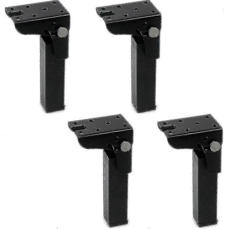 Pieds de table pliants en 4 parties, hauteur 300 mm, charnières de verrouillage en fer, pieds pliables à 90 degrés (1/5)