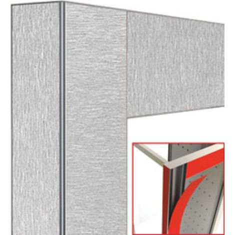 Déco vitrine - acier satiné - magnétique - Diamond