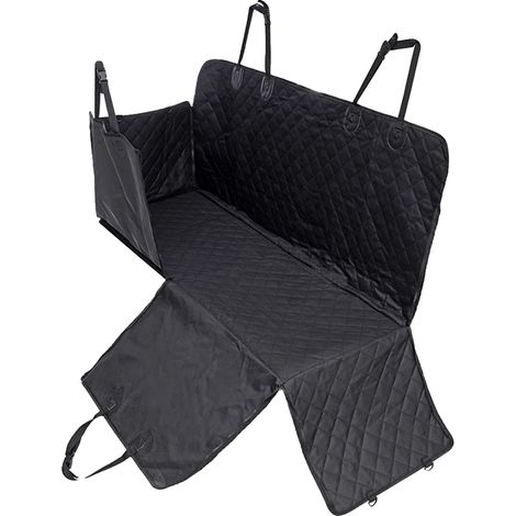 Funda para asiento de perro, impermeable, de fibra resistente, lavable a máquina, apta para perros, estampado liso. (1/5)