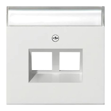 Gira Abd. 30° + BSF p. anillo de soporte MJ 2f Interruptor de superficie Blanco puro [2640112], 2640 112