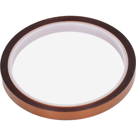 Lot de 5 rubans isolants en polyimide antistatique haute température, longueur 33 mètres, largeur 8 mm (1/5)