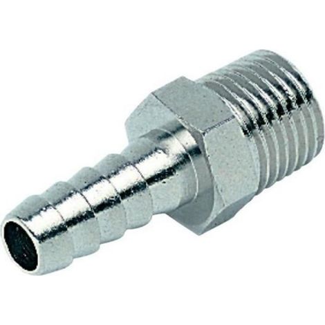 Raccord cannelé filetage mâle conique - ICH 30405 - Ø 7 mm - R1/4 - 60 bar