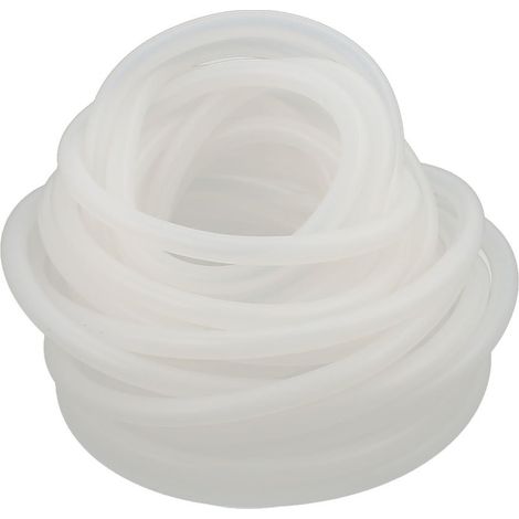 Haute Température Résistant Flexible Silicone Tube Tuyau Blanc (1/2)