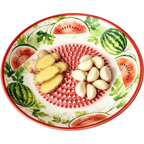 Spremiaglio in ceramica dal design fruttato, efficace per preparare salse, cucinare, campeggiare e altre attività culinarie. Ideale per preparare salse e pasti in casa. (1/5)