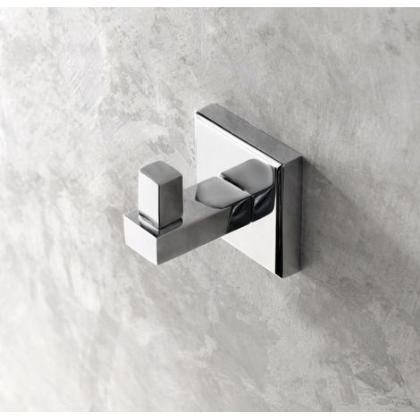 Appendiabito singolo in alluminio e zama Capannoli Nook NK109  Cromo (1/2)