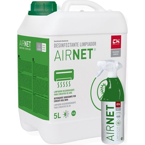 Pack AIRNET Garrafa + Pulverizador para Desinfección de Circuitos de Aire Acondicionado  Bricoprofesional