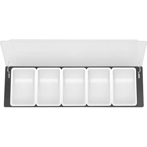 Dispensador de condimentos, material de alta calidad, gran capacidad, blanco y negro. (1/2)
