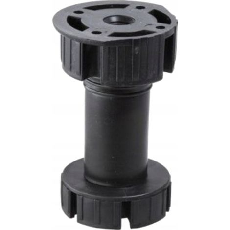 Gambe per mobili da cucina 150 mm/nere, set di 4 gambe + 2 clip (1/5)