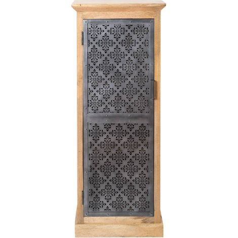 Made In Meubles – Meuble de rangement en bois de manguier – 3 tiroirs – Design bi-matière bois et métal – Dimensions 140x56x39 cm – Ambiance exotique (1/5)