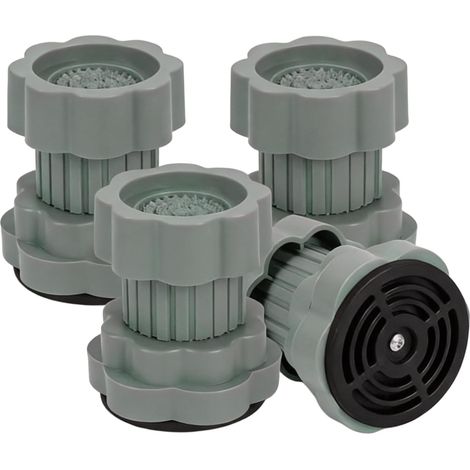 4 Pièces Noir Tapis Anti-vibration pour Machine à Laver, Antibruit Pied Machine a Laver avec Patin Caoutchouc, pour Machines à Laver, Sèche-Linge, Meubles, Patins Anti Vibration Lave Linge (1/5)