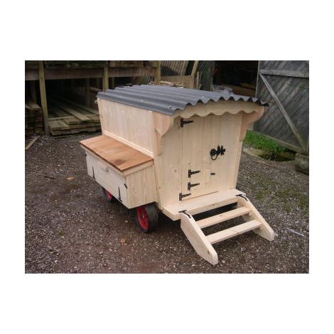 Buttercup Shepherds Hut Gypsy Caravan Chicken House Poultry Coop - For up to 9 Hens