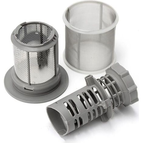 Geschirrspülerfilter (innen und außen) kompatibel mit Hotpoint, Ariston, Indesit, C00256571 + C00256572, kompletter Ersatzfilter (1/4)