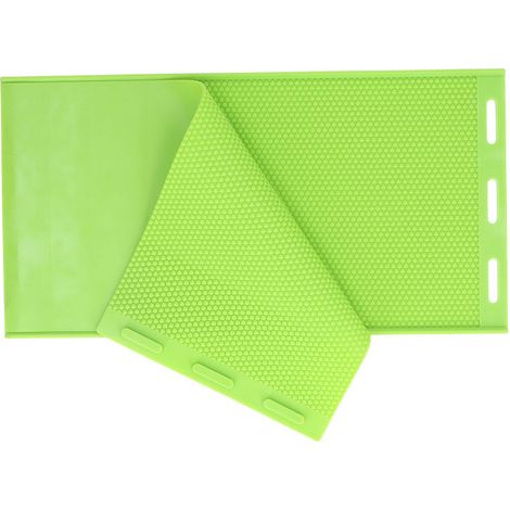 Moule manuel en caoutchouc vert pour feuille de cire d'abeille 5.4mm, 2 pièces, kit DIY apiculture, presse à base de rayon d'abeille, non pliable. (1/5)