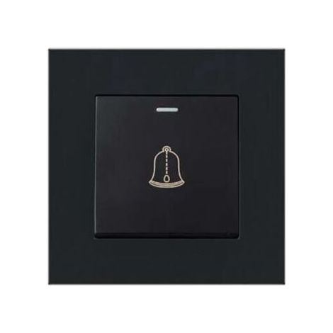 Bouton de sonnette extérieure sans fil étanche, interrupteur 220-250V, diamètre 8,6 cm (3,38 pouces) – (1/4)