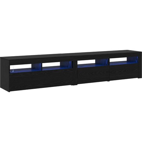 Maison Exclusive - TV-Schränk 2 pcs Schwarz Eichen-Optik 210 x 35