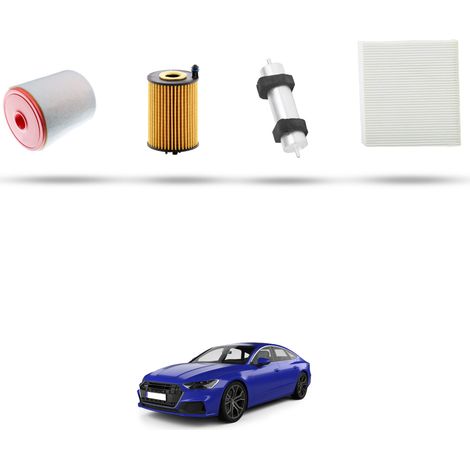 Kit Tagliando 4 filtri compatibile con Audi A7 (4K) 40 TDI 2.0 150kw dal 2018